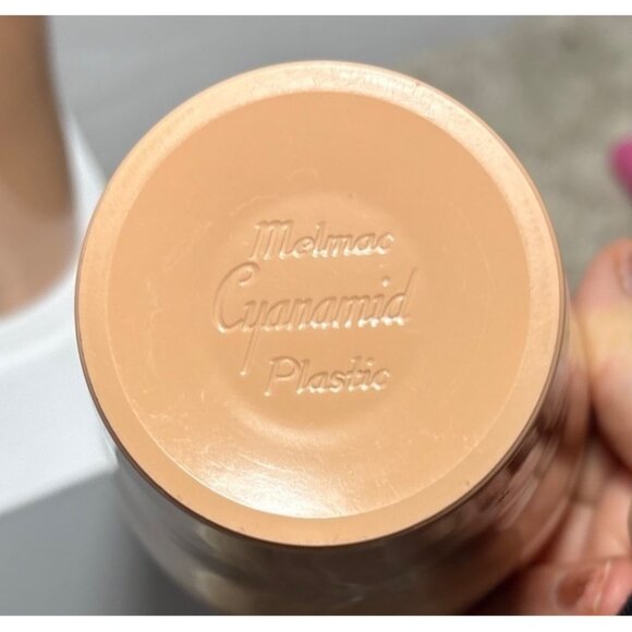 Melmac Cyanamid Set Of 4 Tan Plastic Drinking Cups Tumblers - Picture 10 of 14